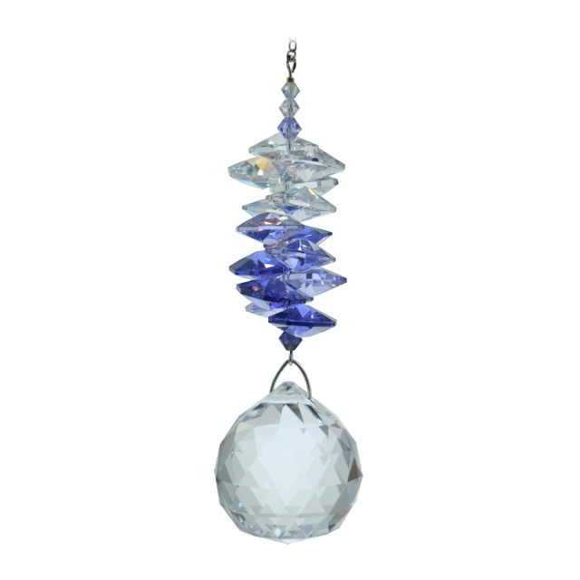 Large Swarovski Krystal Cascade Lilla