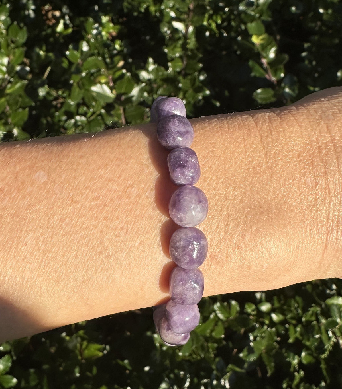 Lepidolit armbånd 2