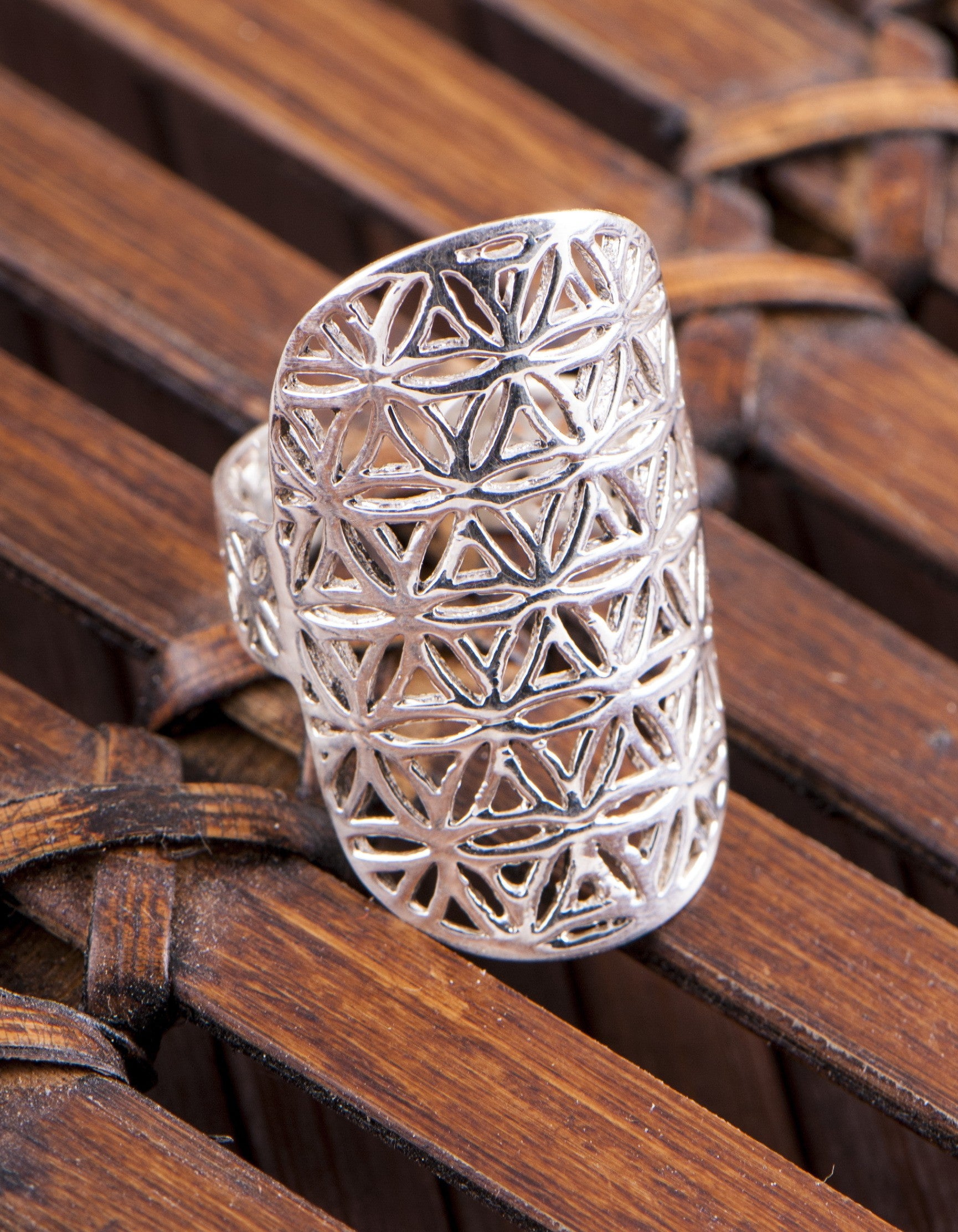 Livets blomst fingerring 2