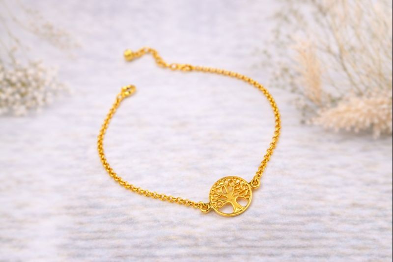 Livets træ armbånd Guld 1