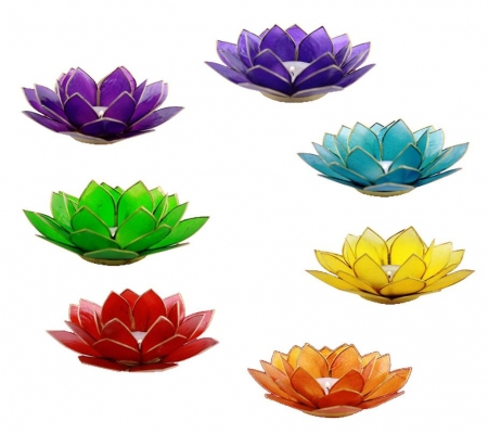 Lotus Chakra Lysestager Guld