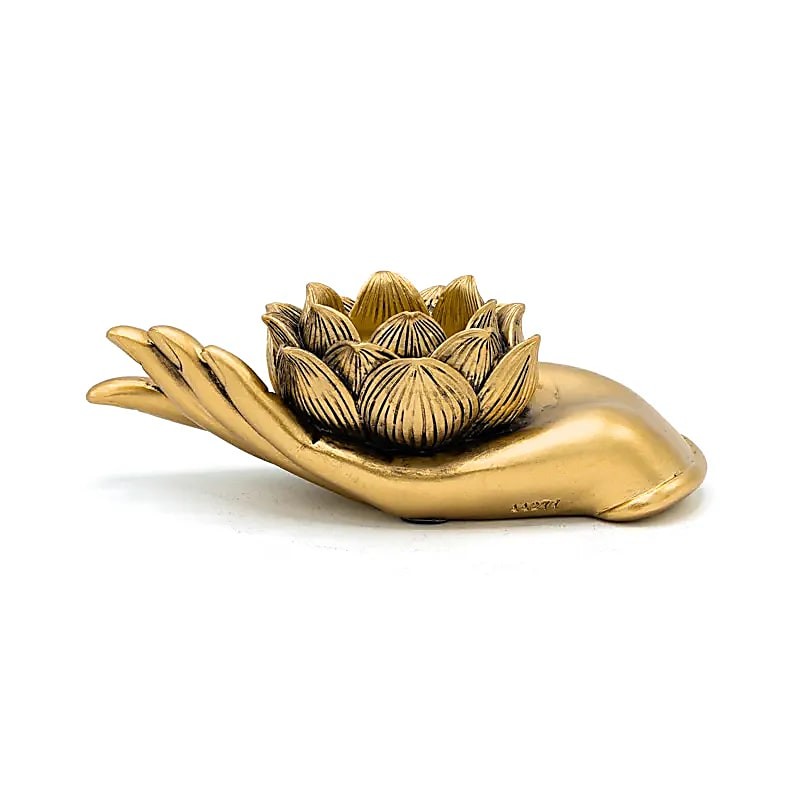 Lotus hænder - lysestage 4