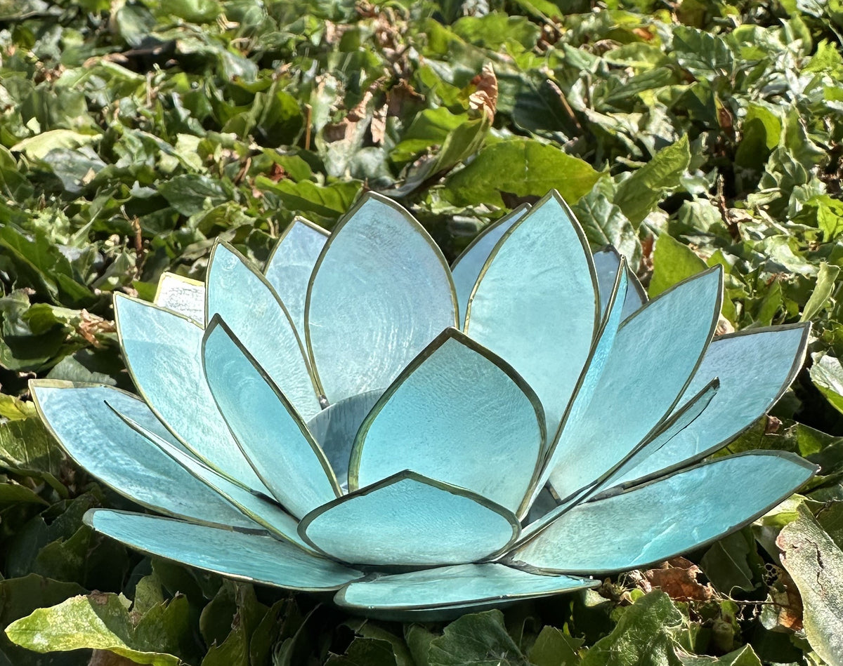 Lotus lysestage klar blå / Guld 1