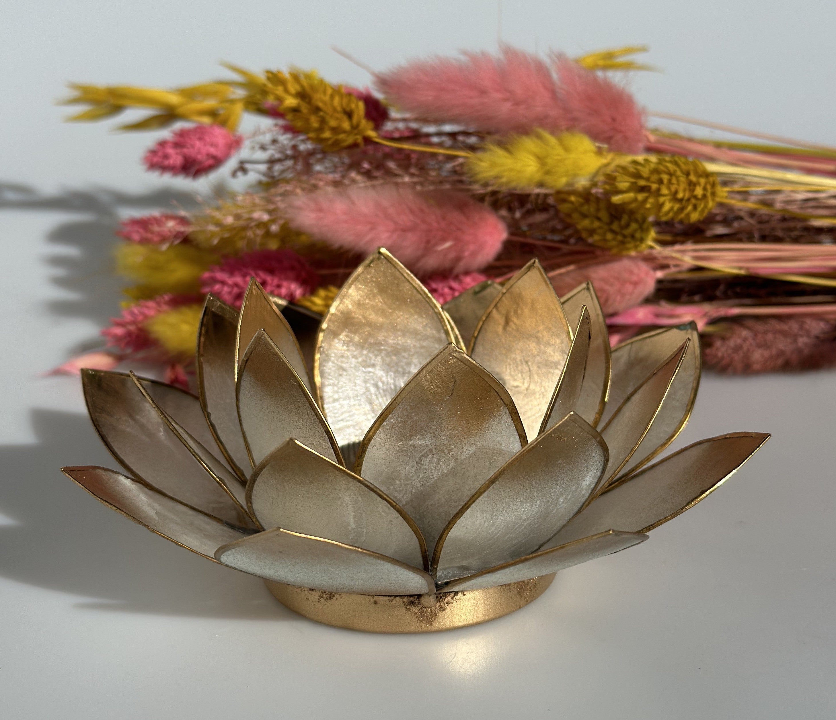 Lotus lysestage natur og guld 4