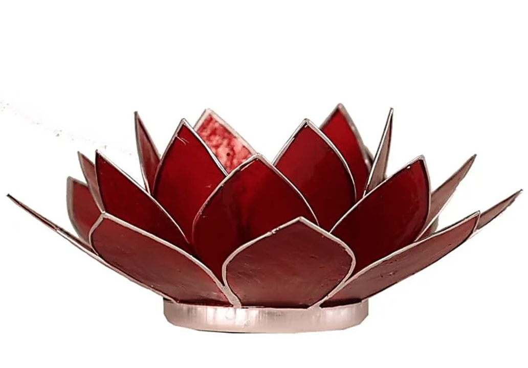 Lotus lysestage rød / sølv 1