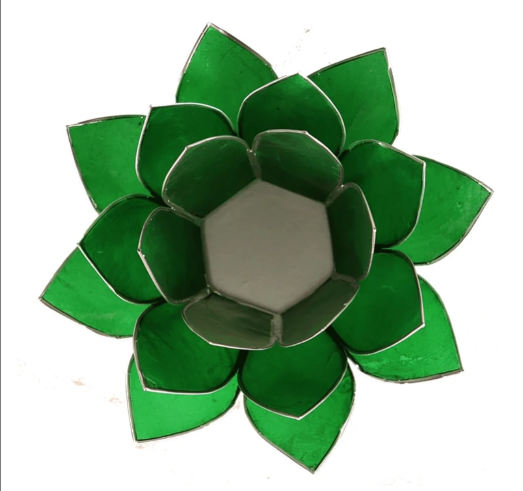 Lotus lystestage grøn / sølv 2