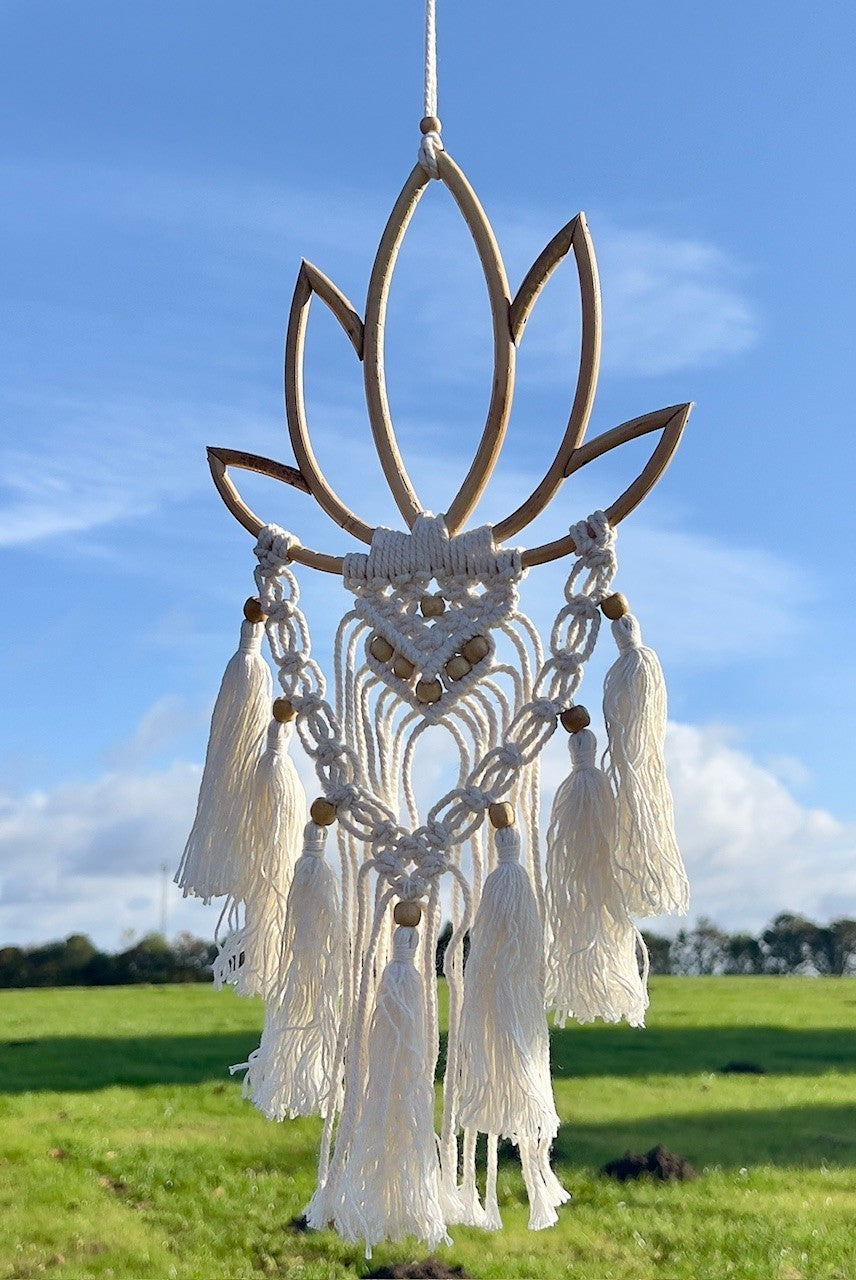Lotus makramé ophæng 2