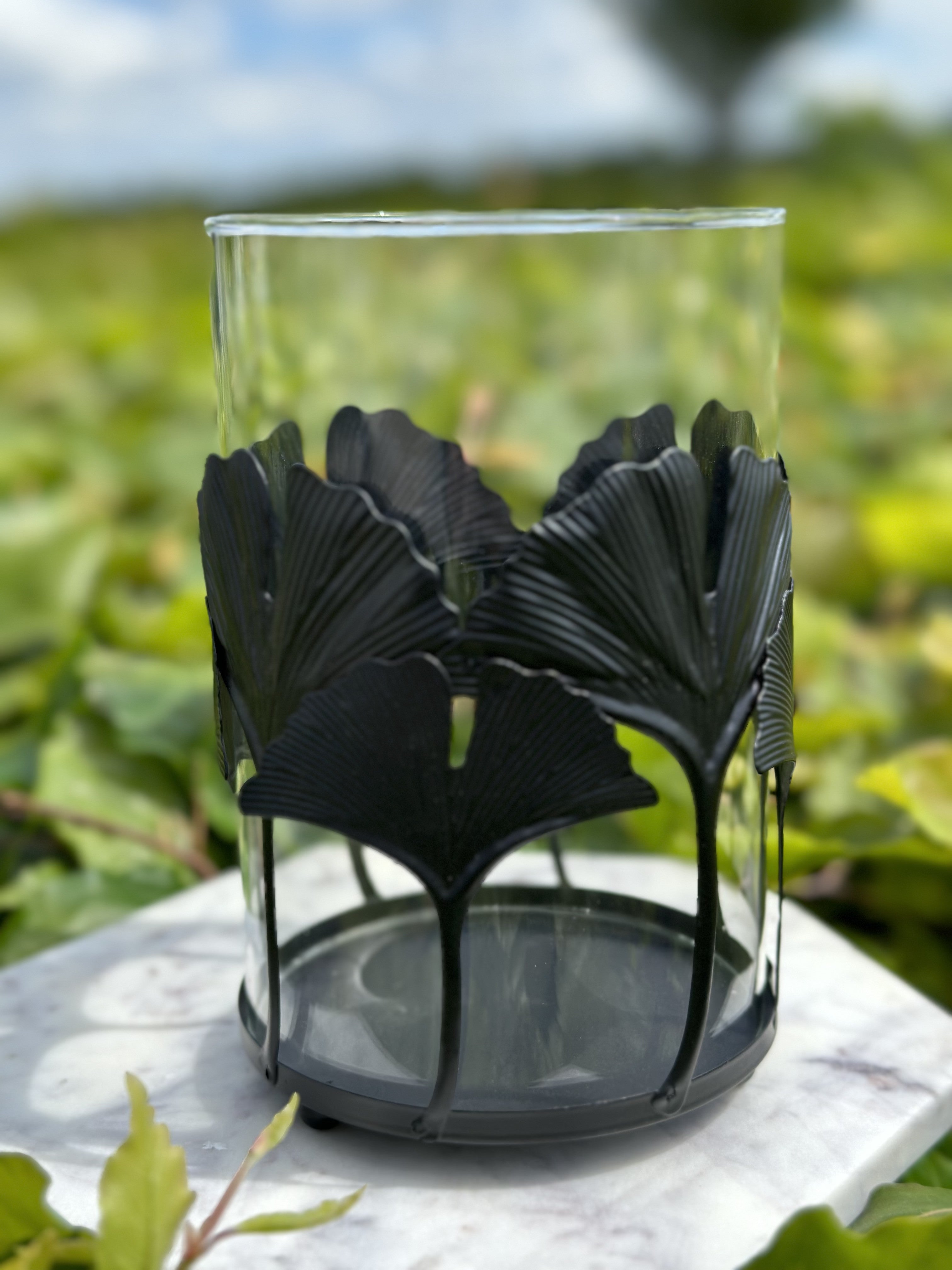 Lanterne/ lysestage Ginkgo - L 2