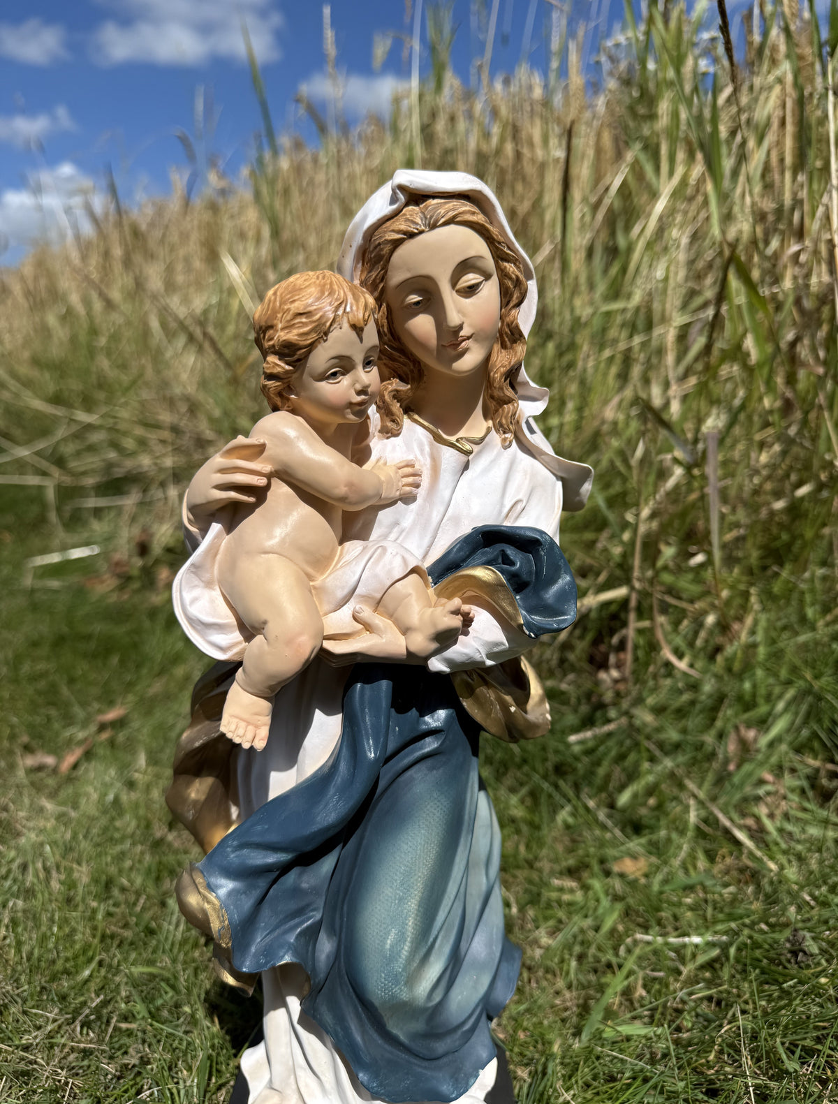 Madonna med barn - 37 cm 3