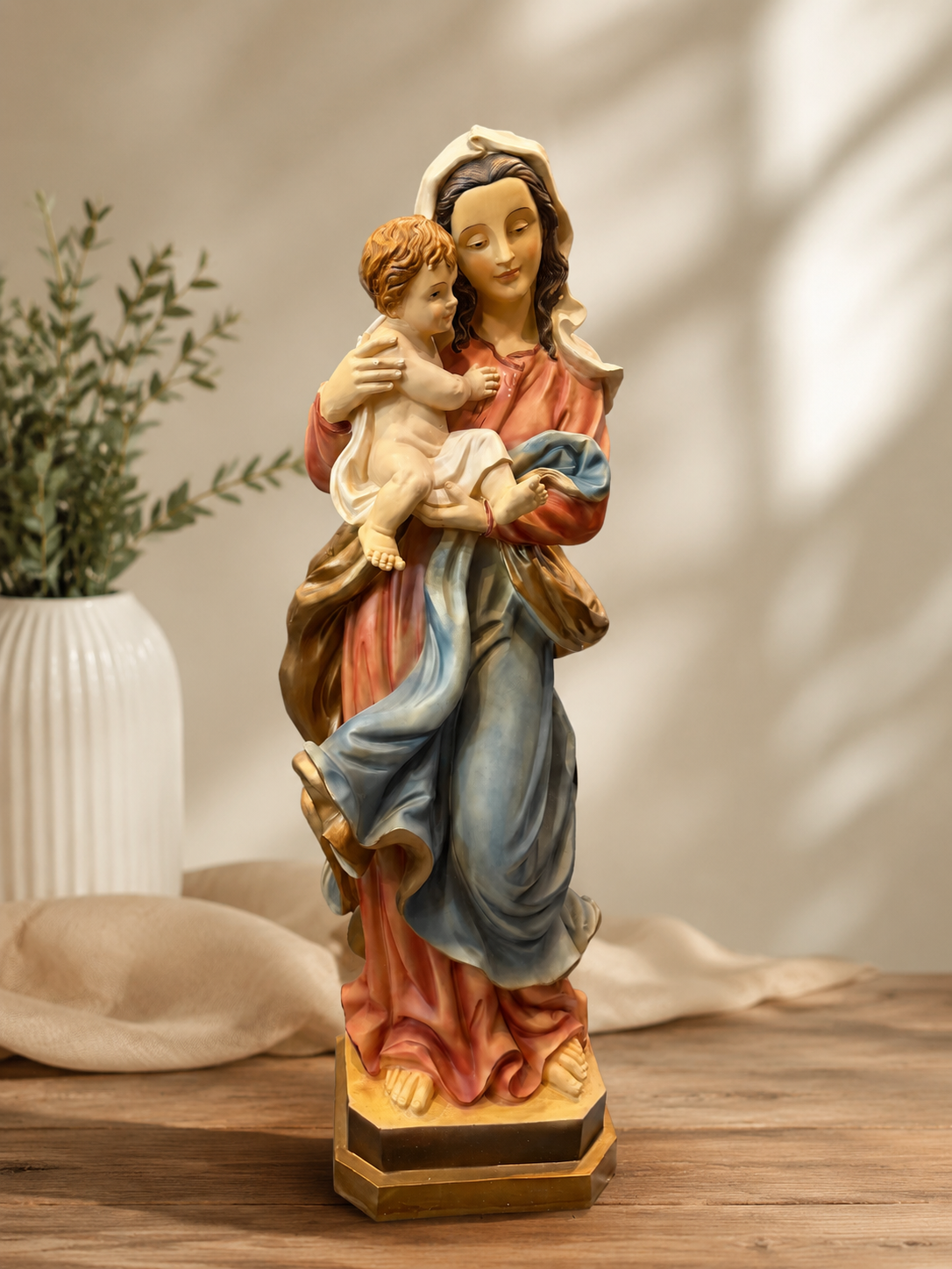 Madonna med barn 87 cm 3