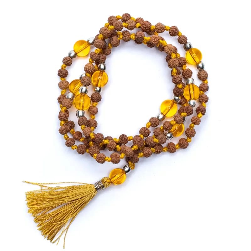 Mala Rudraksha og citrin 1