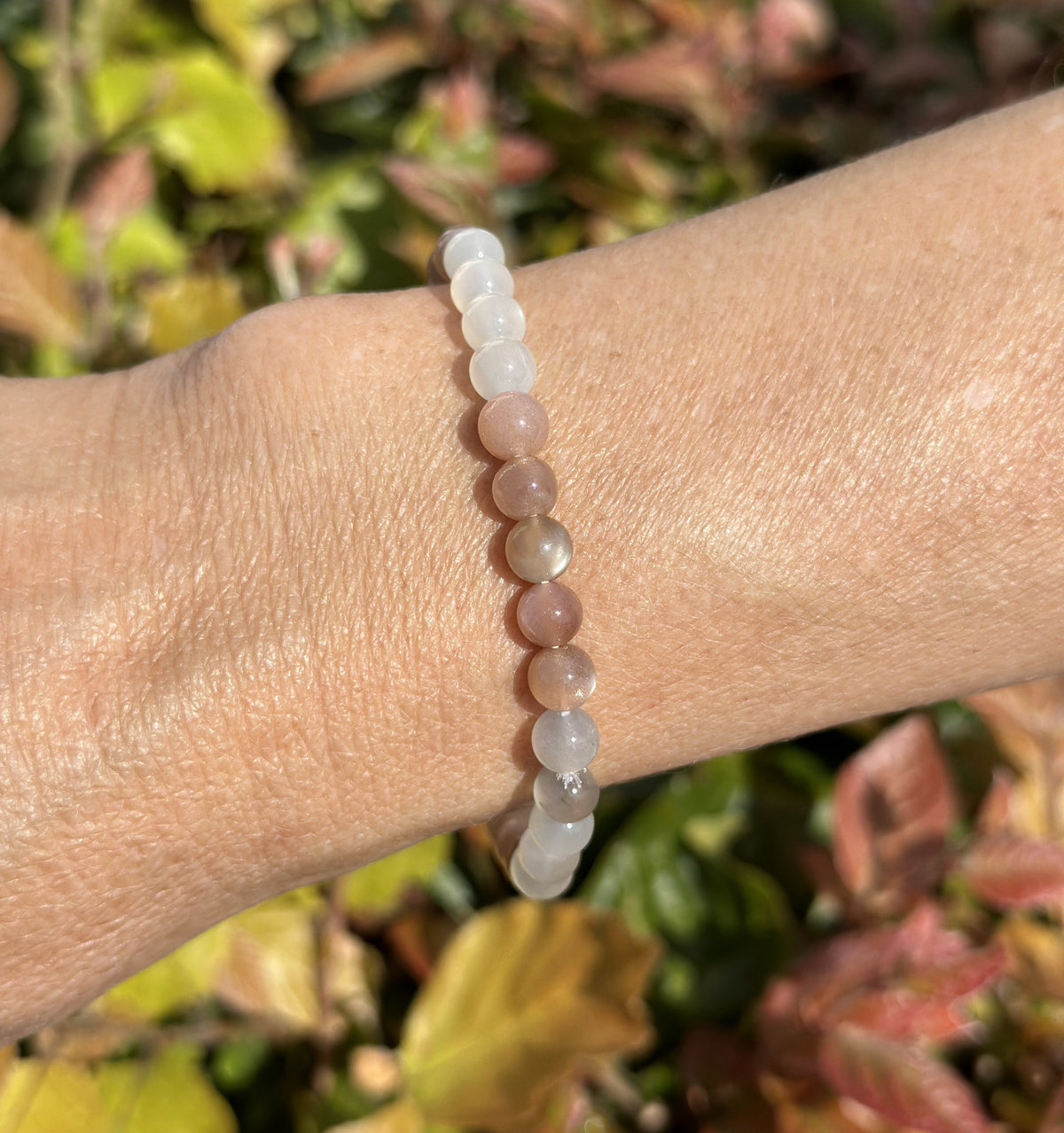 Månesten mix armbånd 6 mm 1