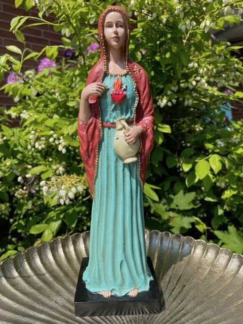 Maria Magdalena figur i farver - 30 cm 1