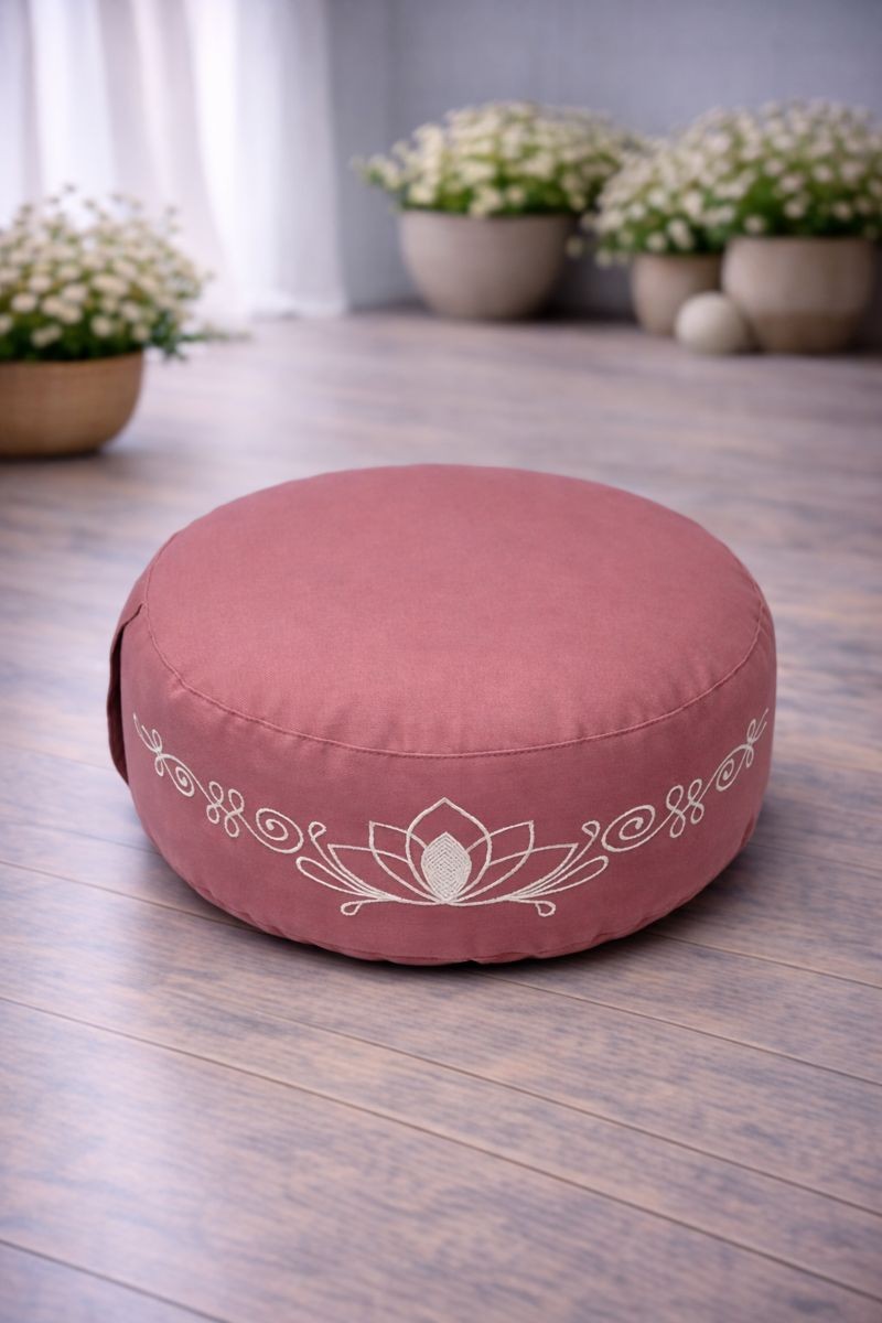 Meditationspude i gammel rosa 1