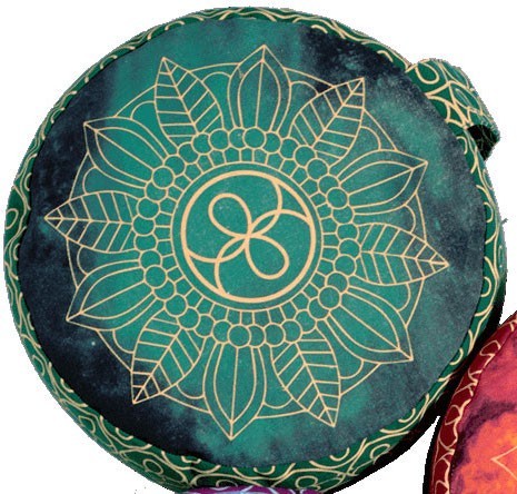 Meditationspude klassisk chakra stil - Grøn