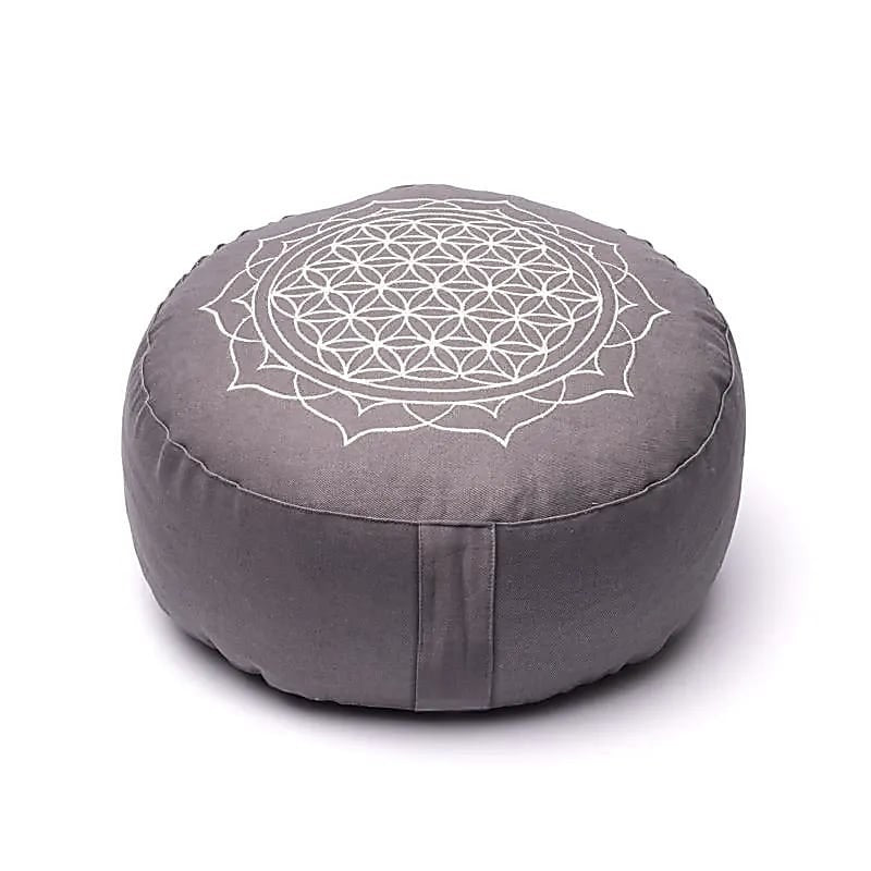 Meditationspude livets blomst, grå 5