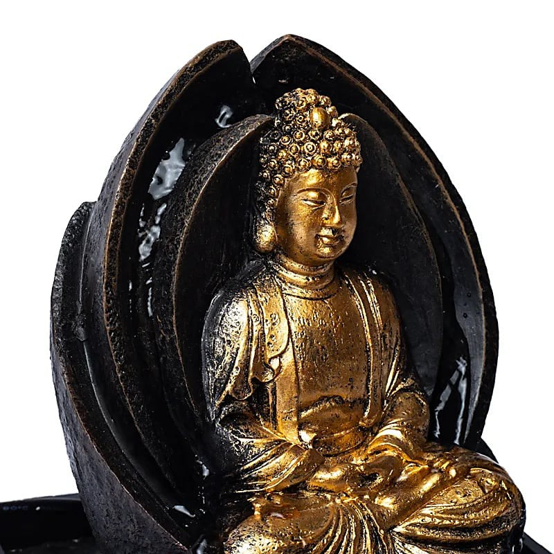 Mediterende buddha fontæne 4