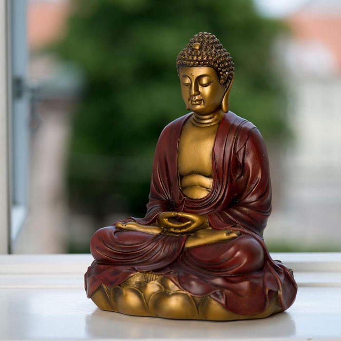 Mediterende Buddha på Lotus 1