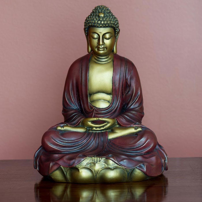 Mediterende Buddha på Lotus 2
