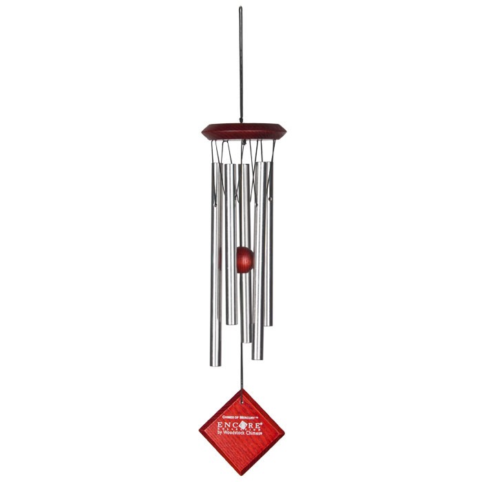 Mercur Woodstock vindklokke sølv 35 cm.