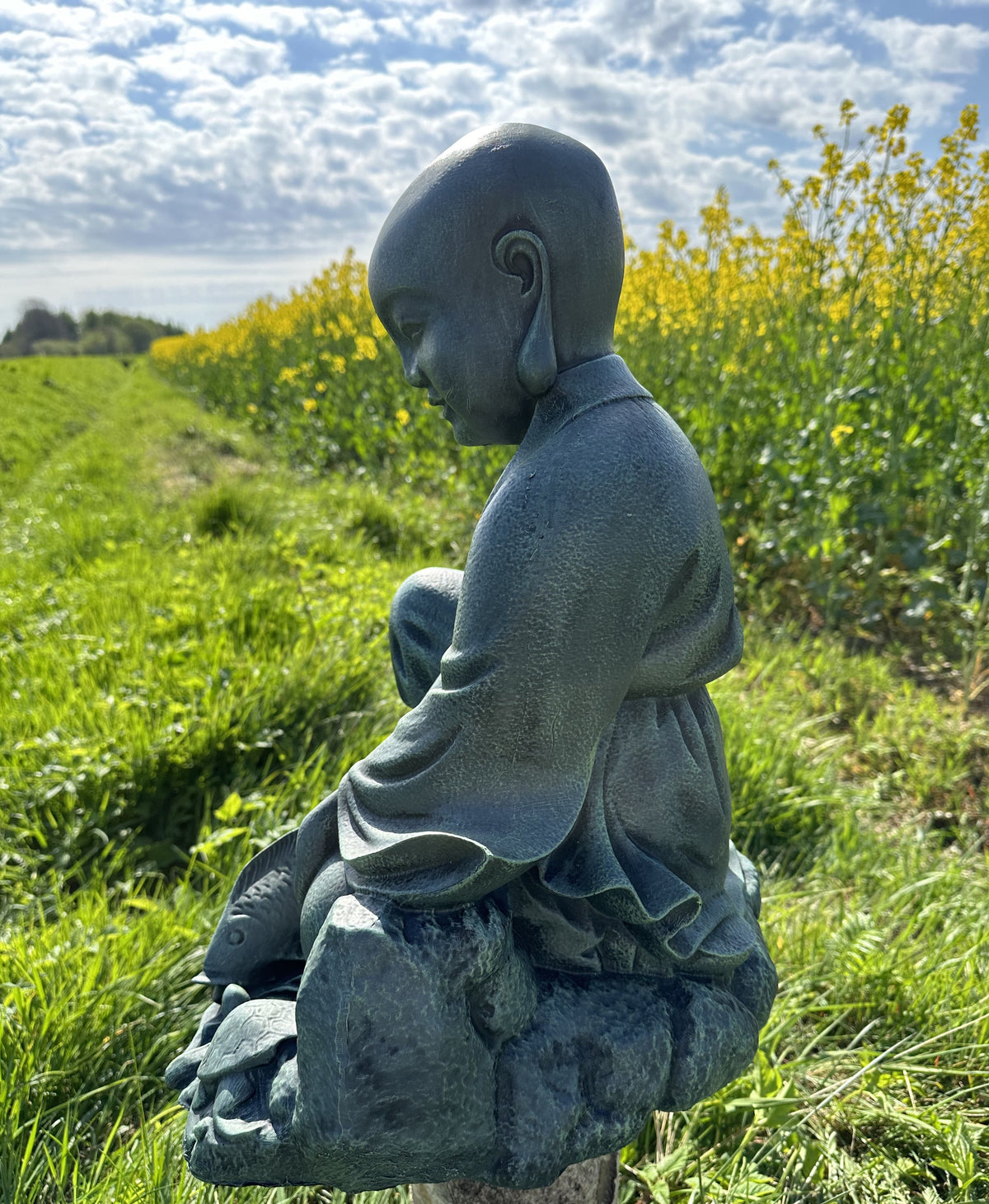 Munk med fisk og skildpadde grøn 4