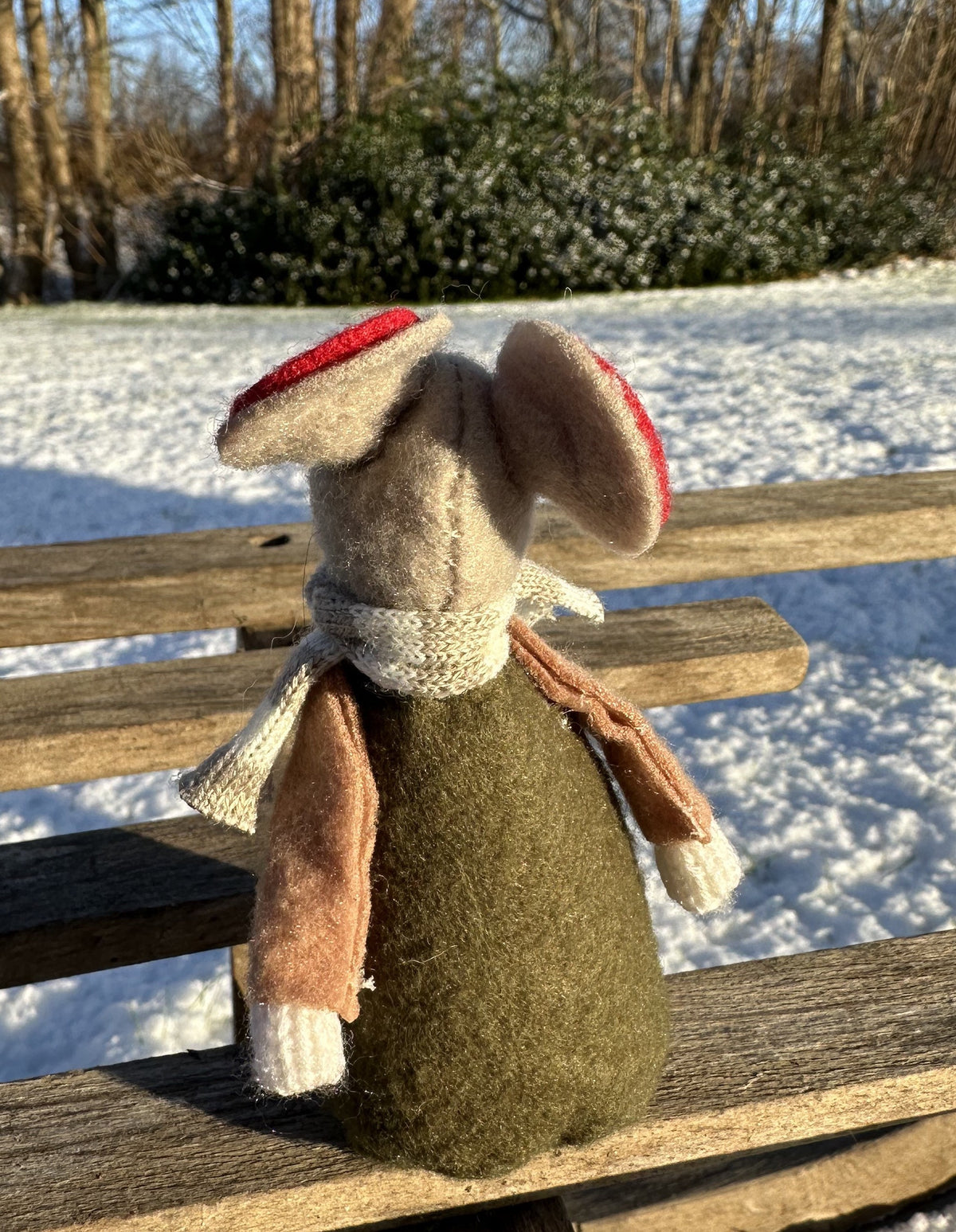 Julemus - Grøn 12 cm 2