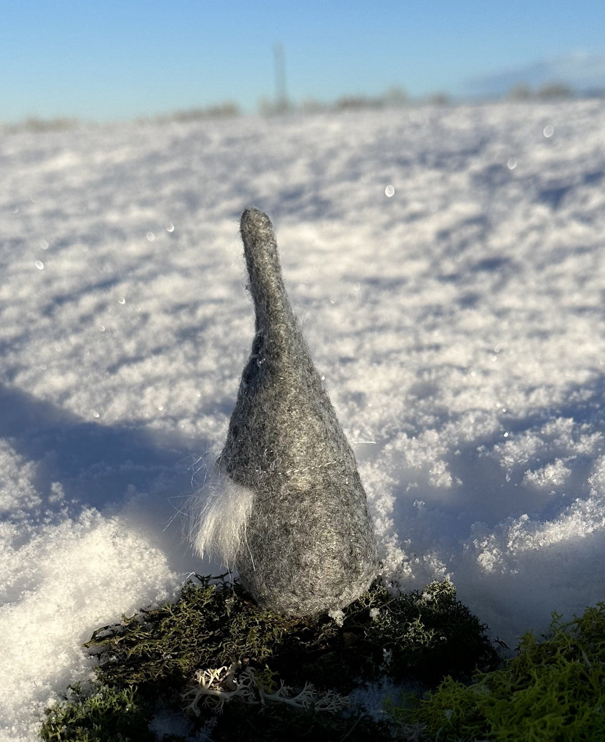 Nisse med snefnug - Grå 2
