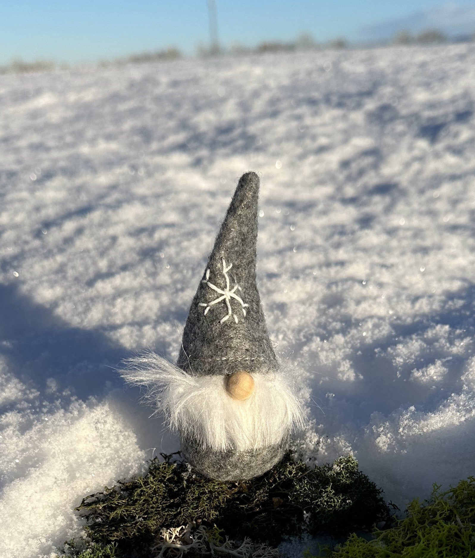 Nisse med snefnug - Grå 4