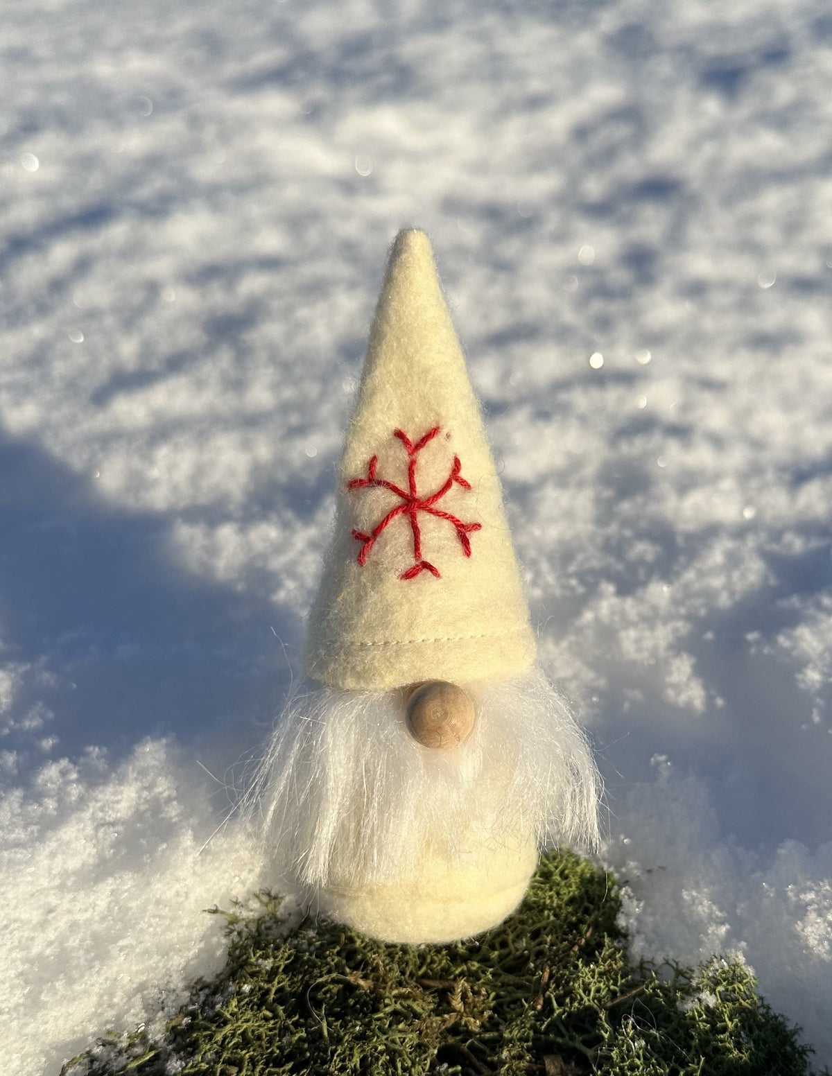 Nisse med snefnug - Hvid 1