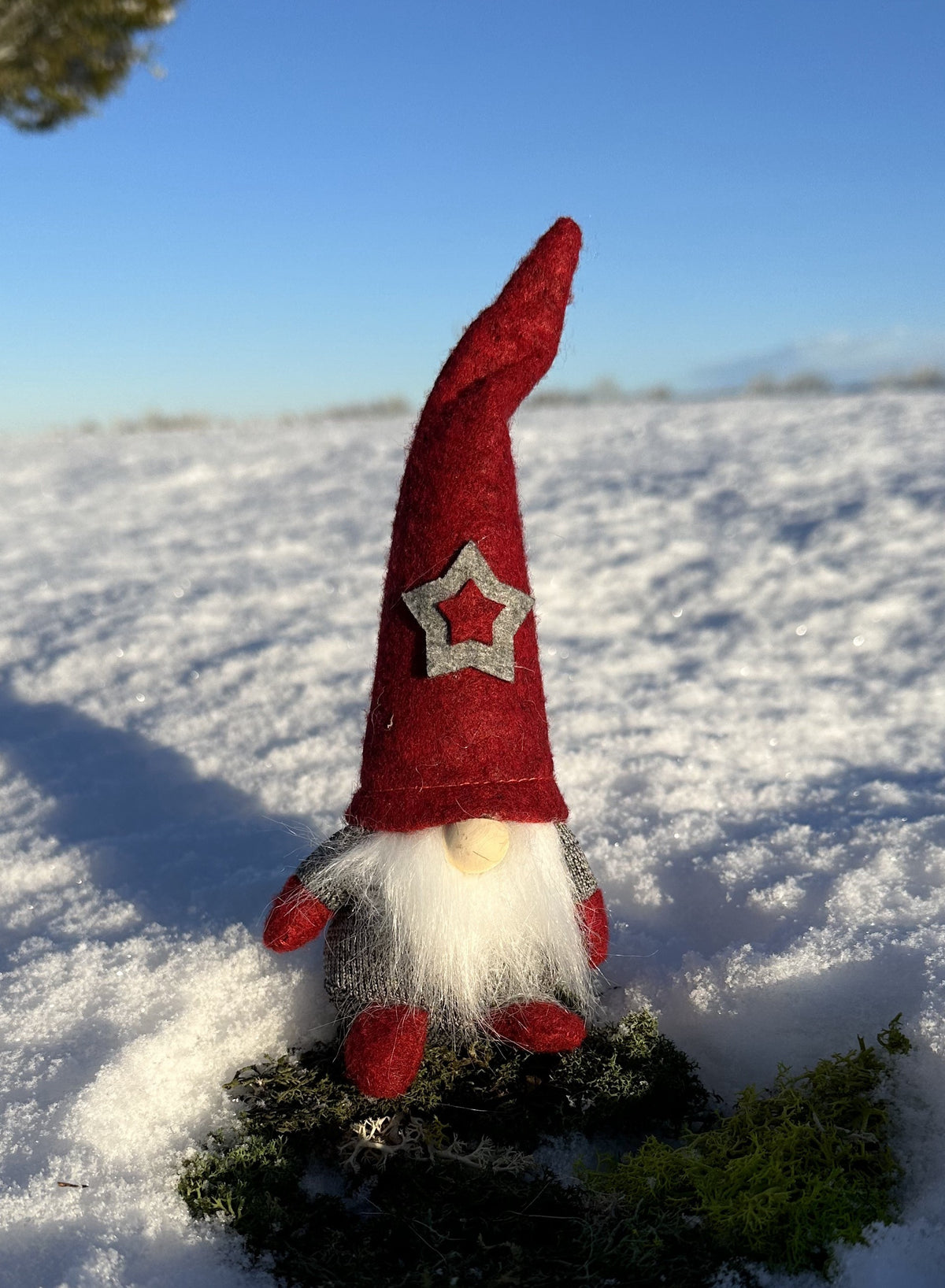 Siddende nissefar med stjerne 1