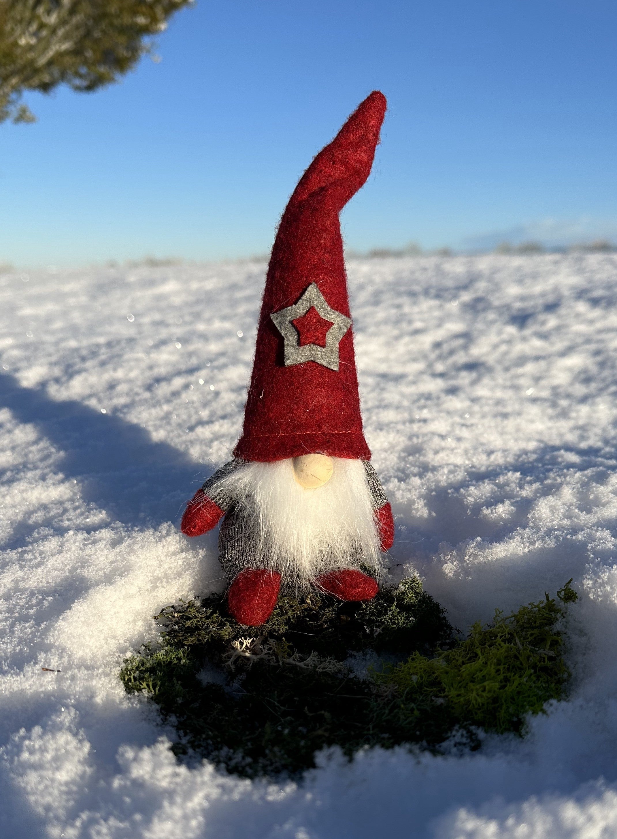 Siddende nissefar med stjerne 2