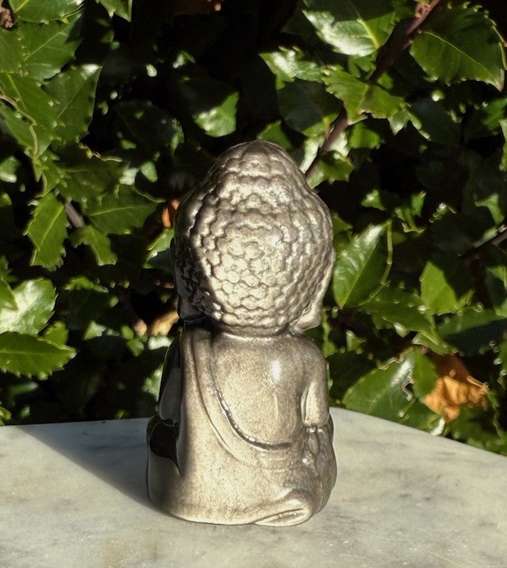 Obsidian sølv - Buddha 3