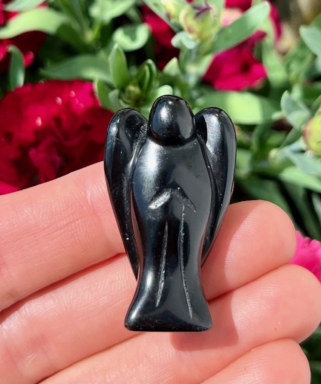 Obsidian Engel 3,8 cm 2