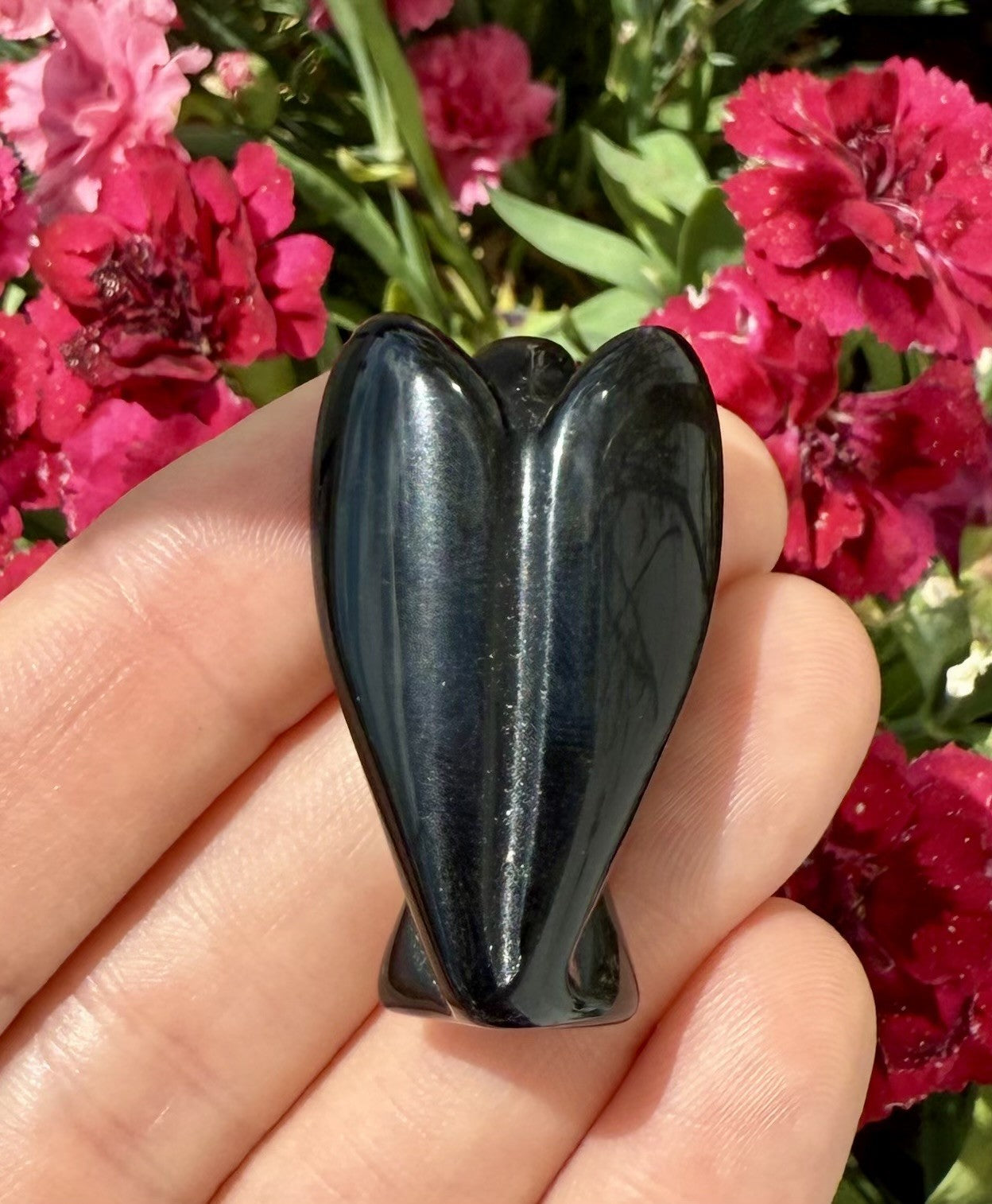Obsidian Engel 3,8 cm 3