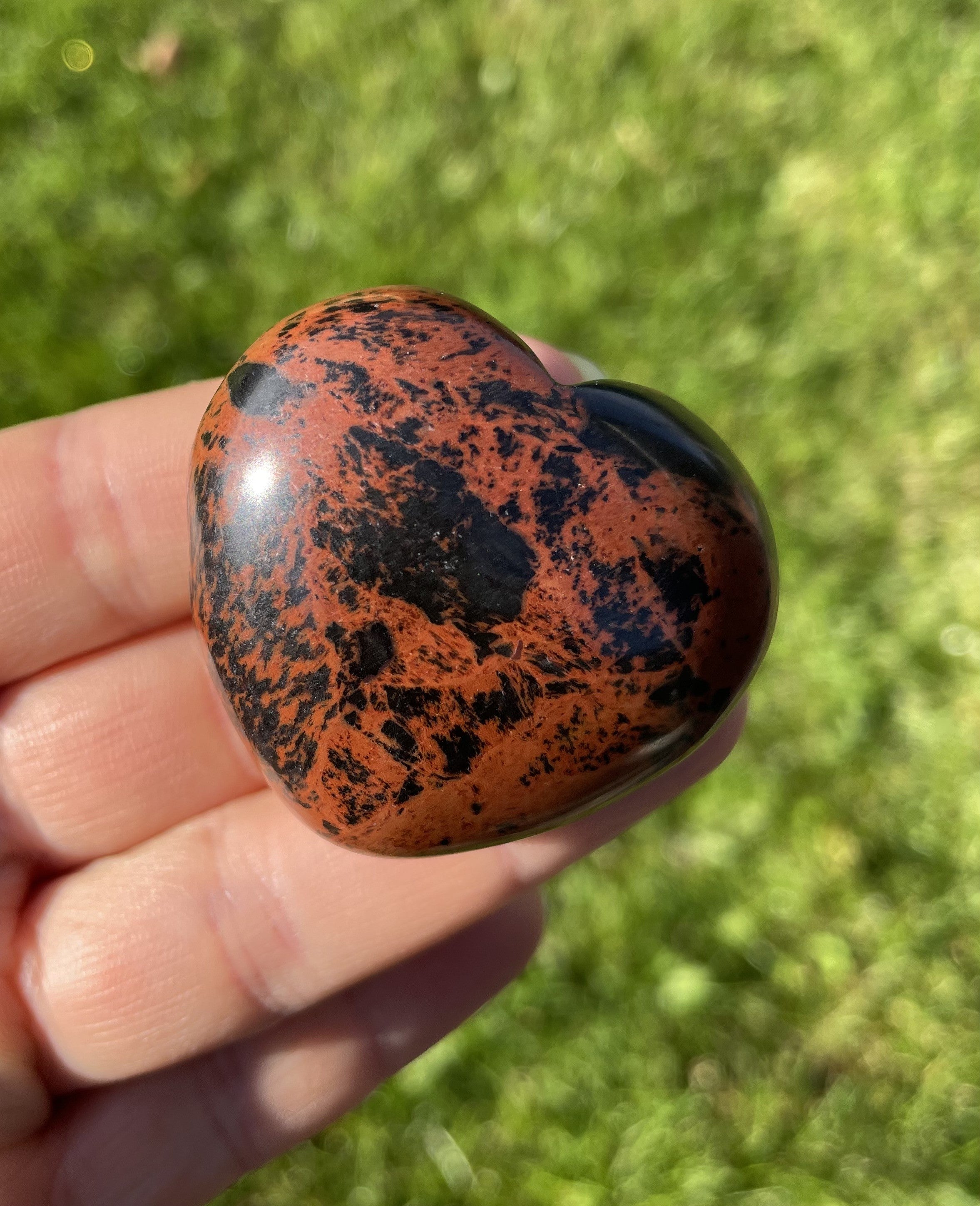 Obsidian mahogni hjerte 1