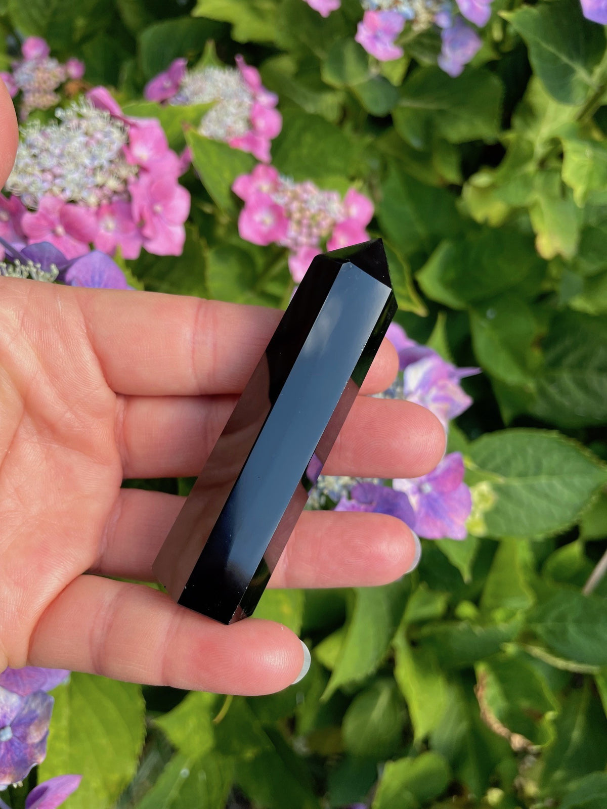 Obsidian Tårn 7 - 8 cm