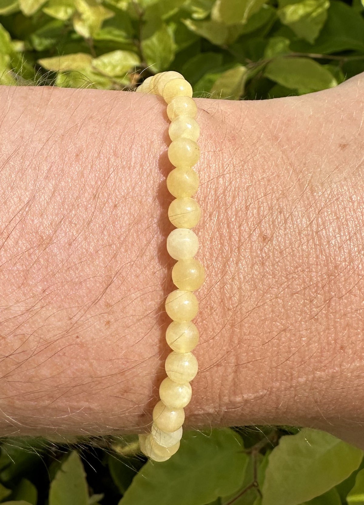 Orange calcit armbånd - 4 mm 1