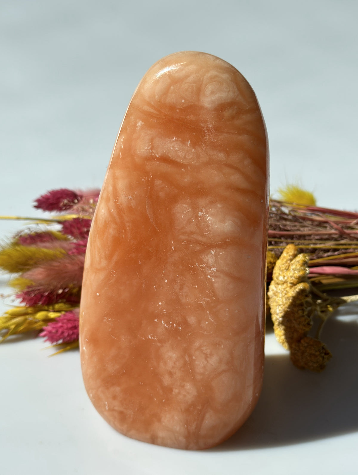 Orange calcit freeform 15 - 16 cm 1