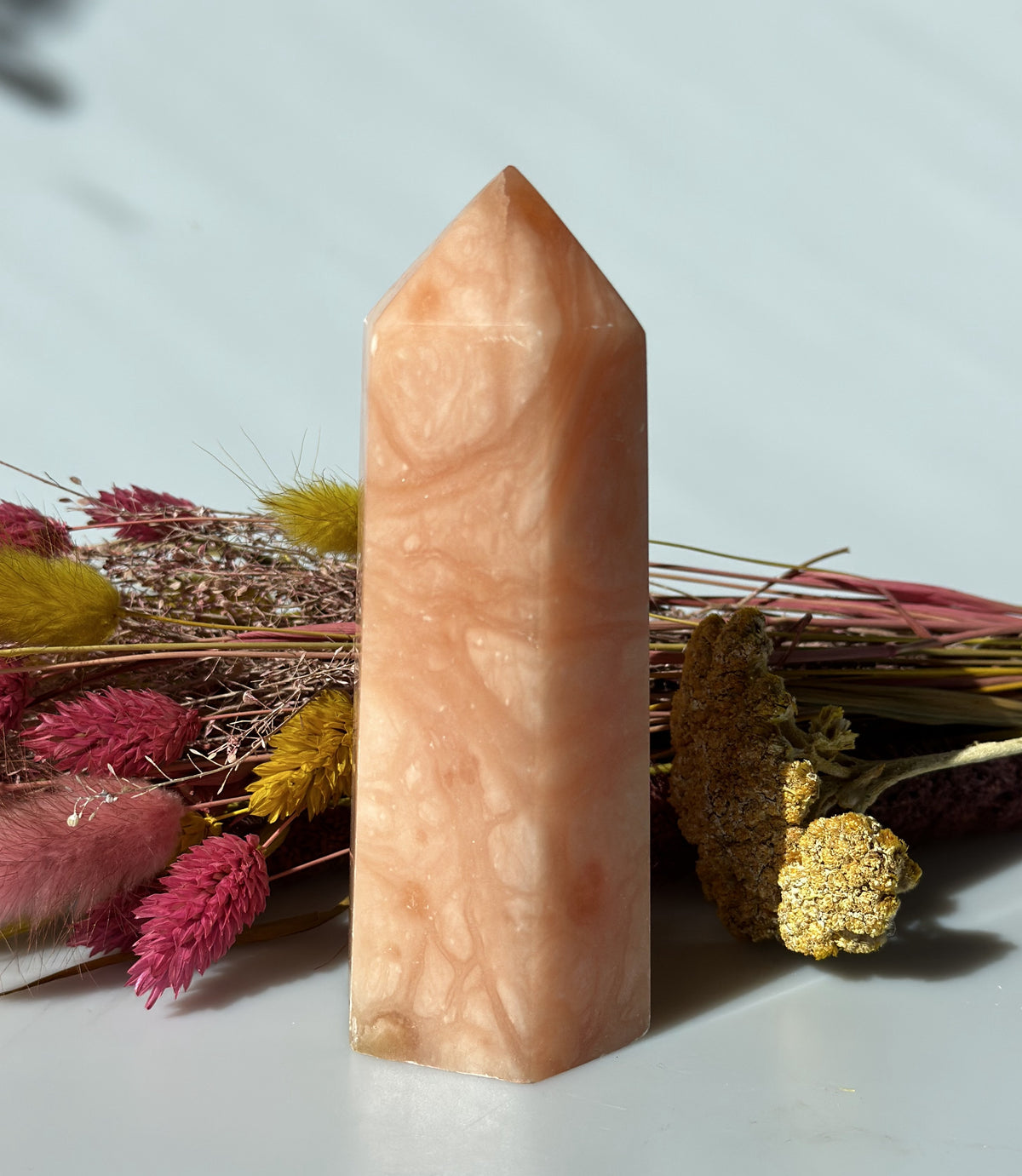 Orange Calcit Tårn 12,5 cm 2