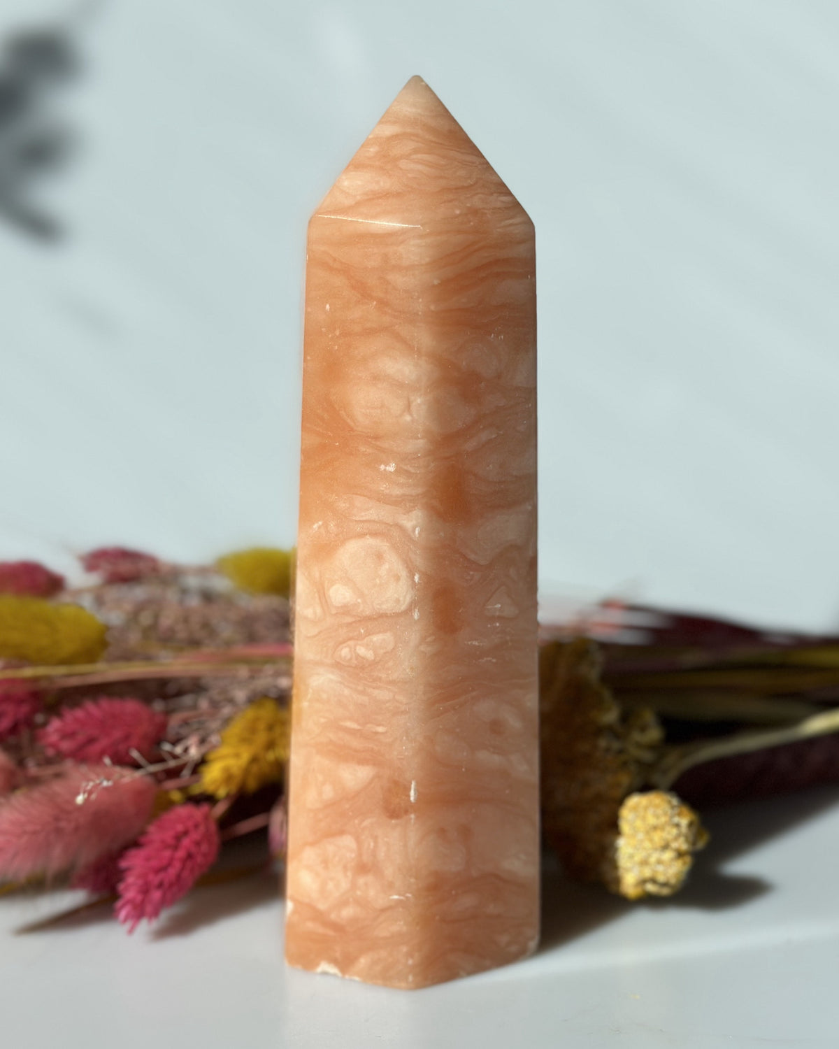 Orange Calcit Tårn 17 cm 1