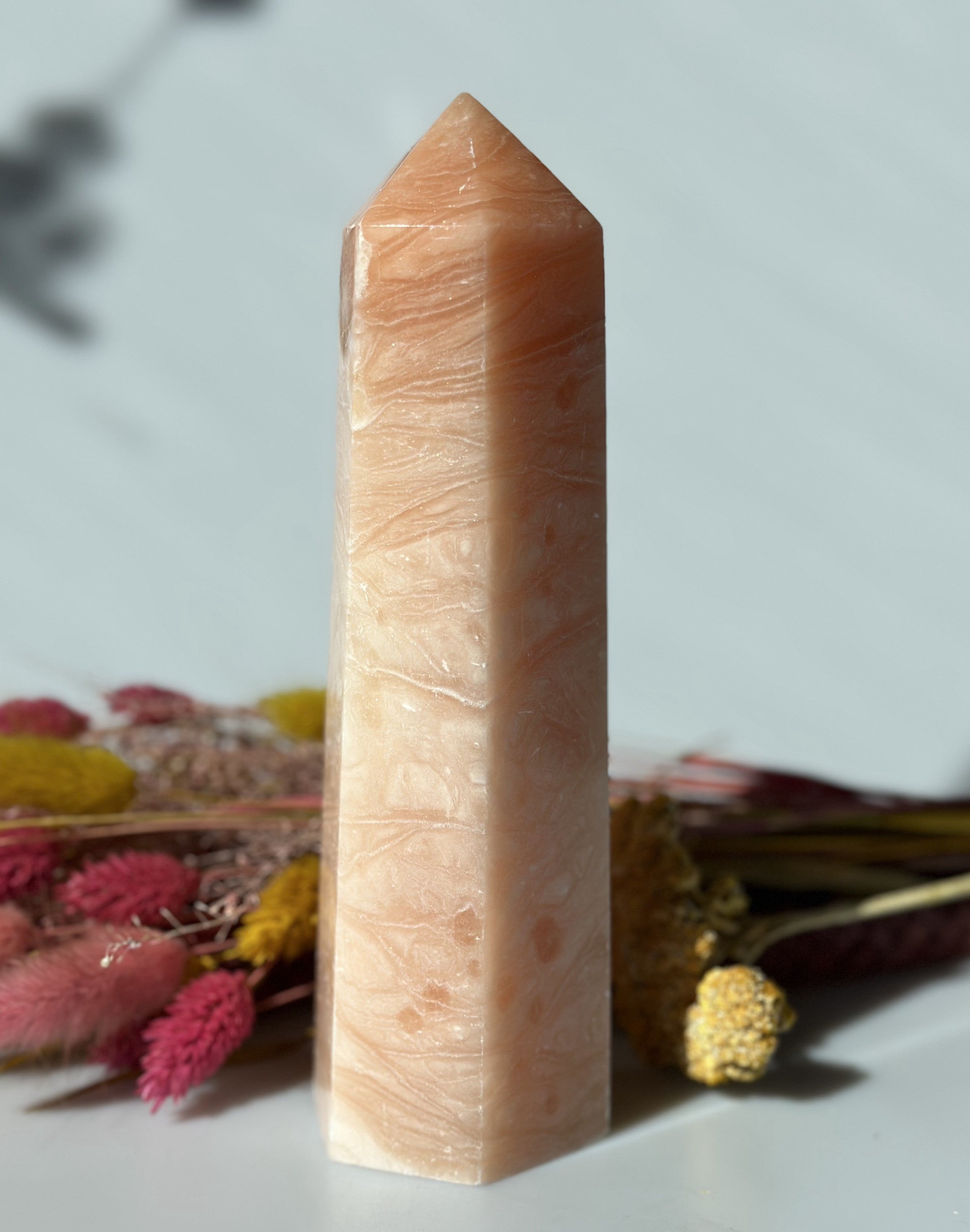 Orange Calcit Tårn 18,5 cm 2