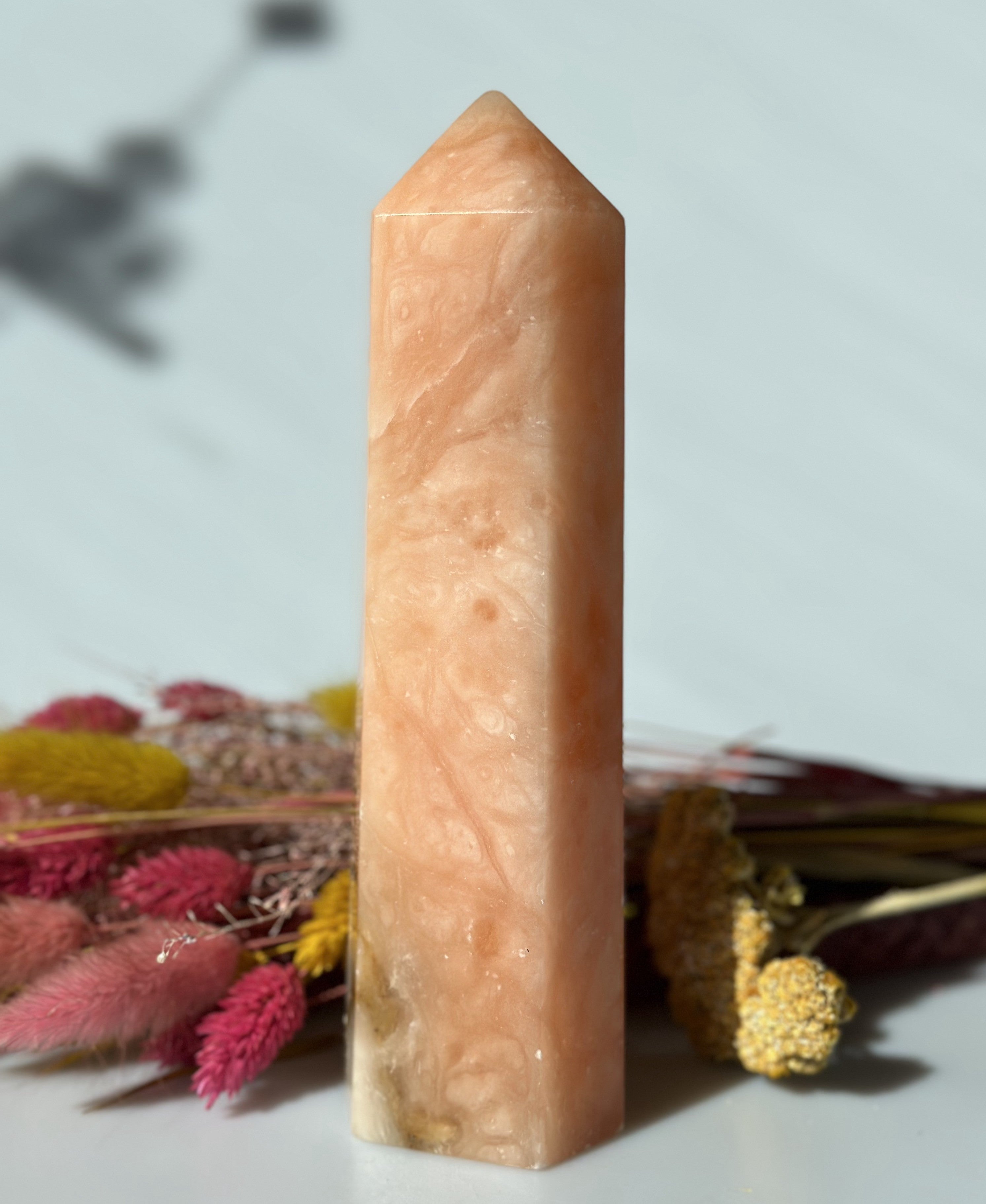 Orange Calcit Tårn 18,5 cm 2