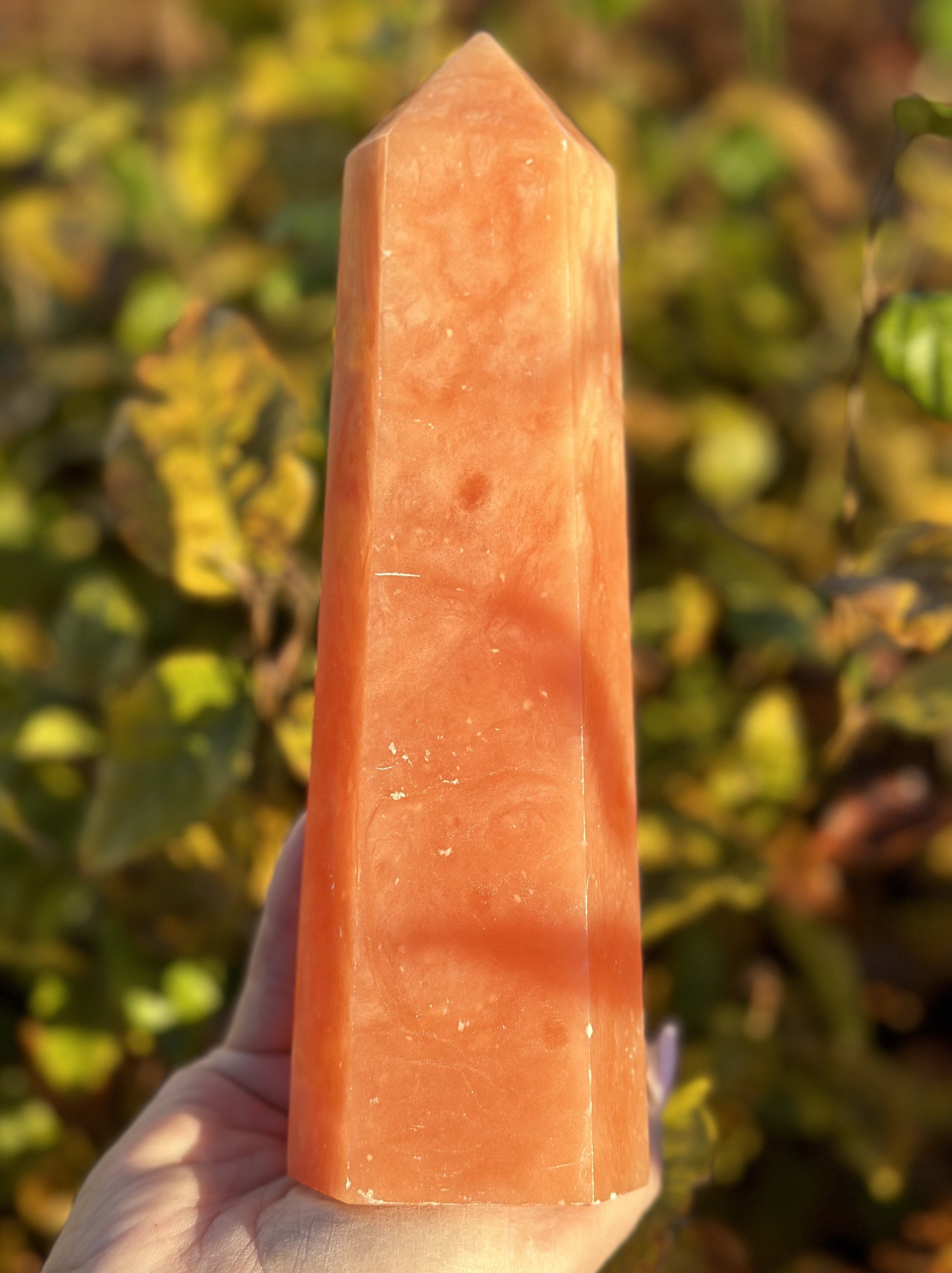 Orange Calcit Tårn 21 cm 3