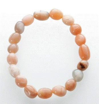 Orange månesten armbånd ca. 1,2 cm 1