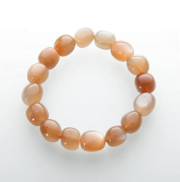 Orange månesten armbånd ca. 1,2 cm 2