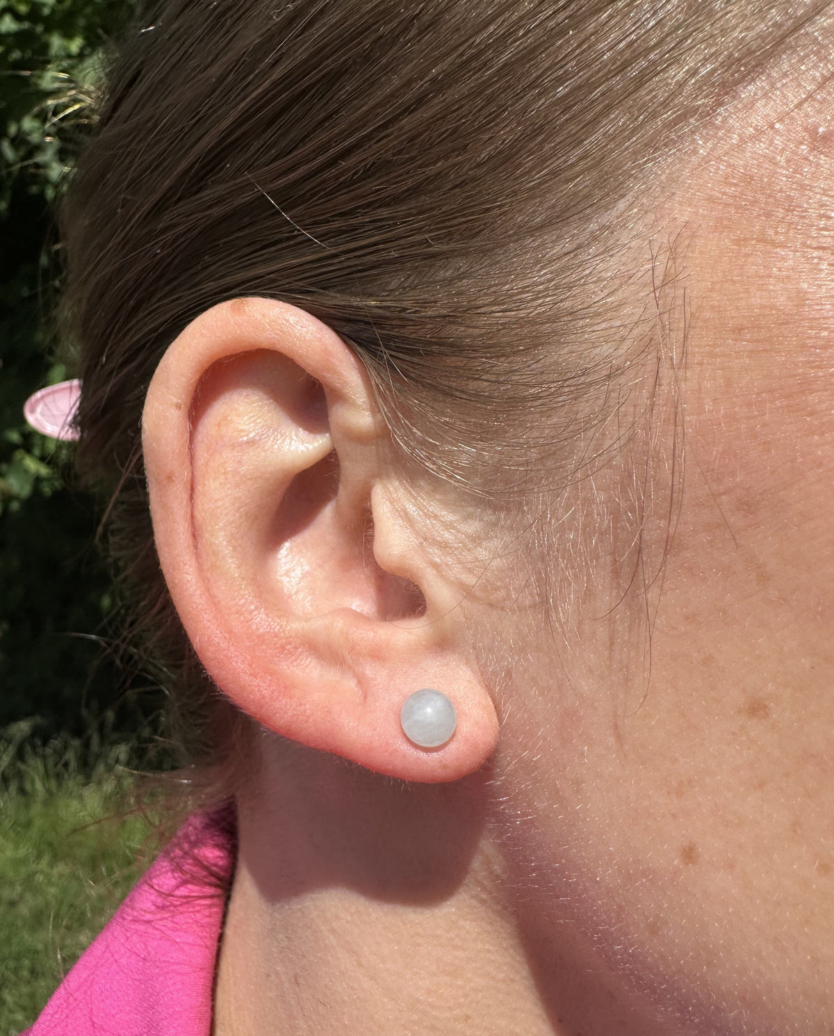 Øreringe aquamarin 6 mm 4