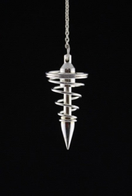 Pendul energi spiral i sølv 1
