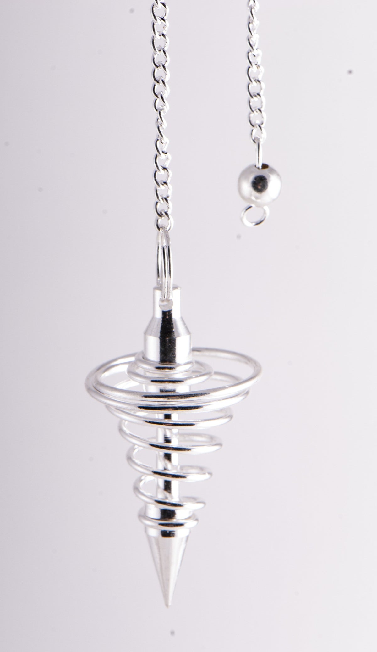 Pendul spiral sølv 1