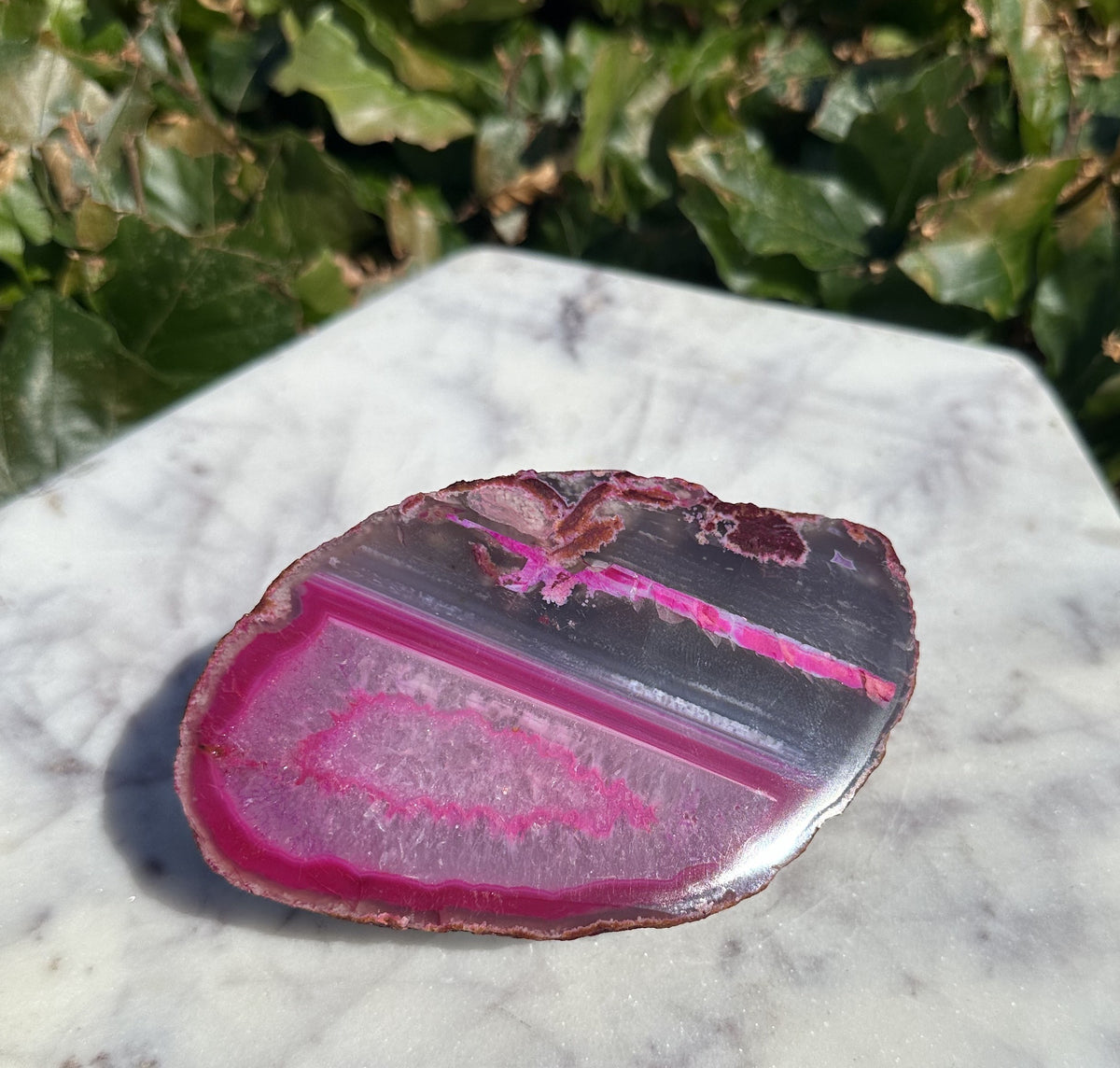 Pink agat cut base 1