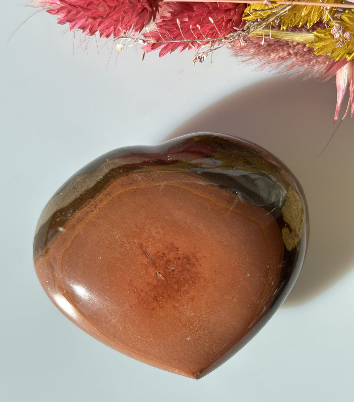 Polychrome jaspis Hjerte 7 cm 2